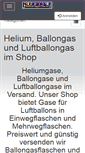 Mobile Screenshot of helium-luftballongas-shop.de