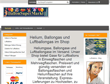 Tablet Screenshot of helium-luftballongas-shop.de